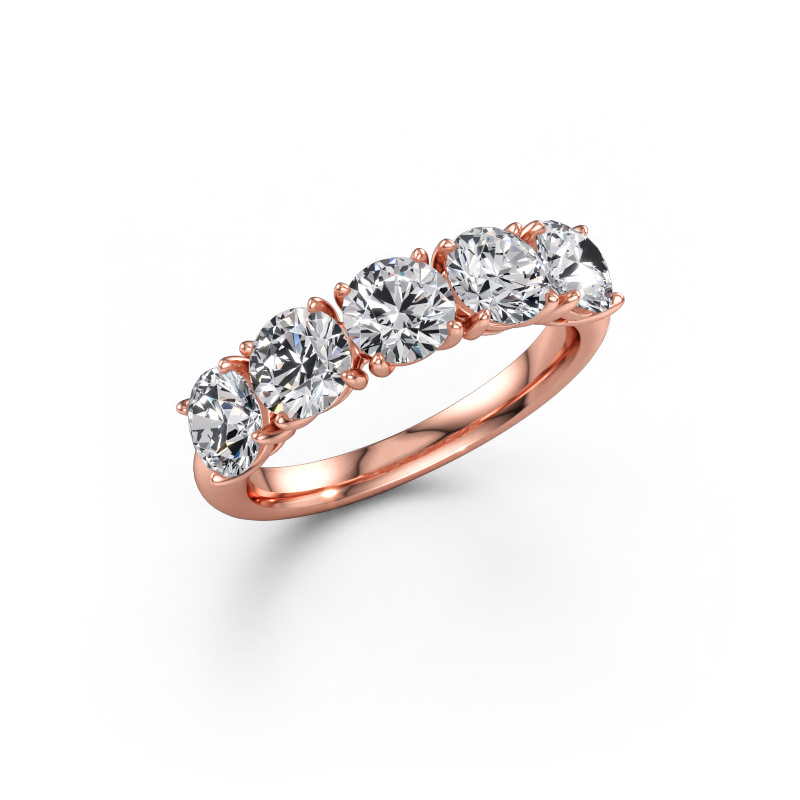 Afbeelding van Ring Vivienne Half 585 rosé goud Diamant 2.50 crt