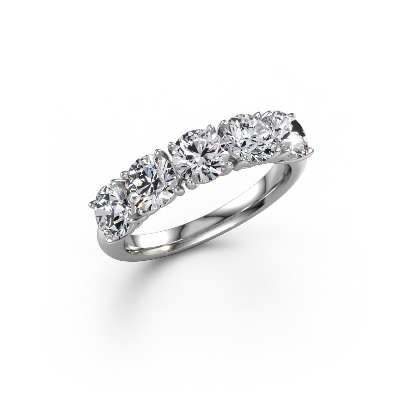 Image of Ring Vivienne Half 950 platinum Diamond 2.50 crt