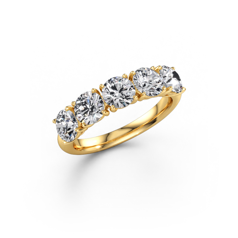 Bild av Ring Vivienne Half 585 gult guld Labbodlad diamant 2.50 crt