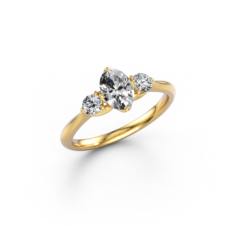 Immagine di Anello di fidanzamento Vosje OVL 585 oro Diamante 0.84 crt
