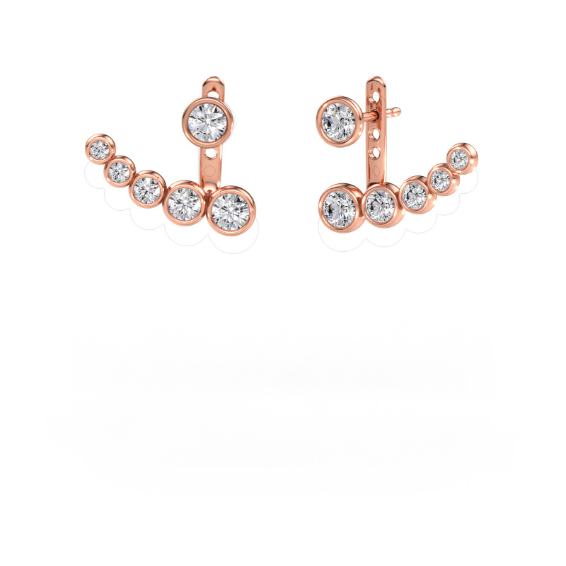 Immagine di Orecchini Wendy 585 oro rosa Diamante 1.69 crt