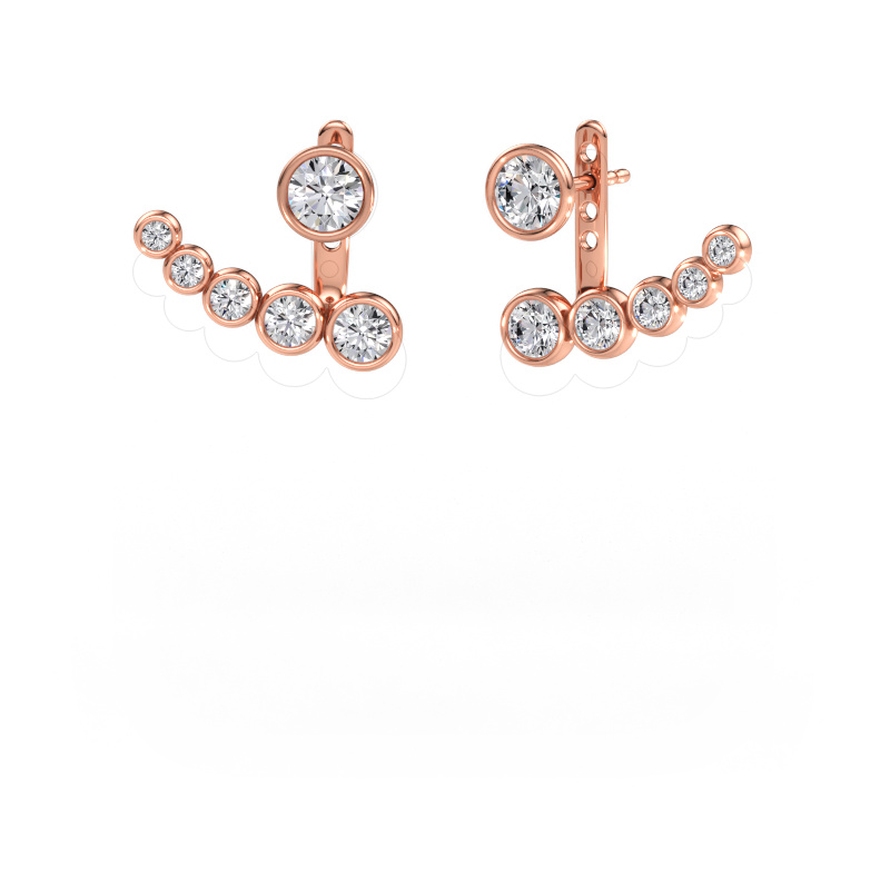 Bild av örhängen Wendy 585 roséguld Labbodlad diamant 2.19 crt