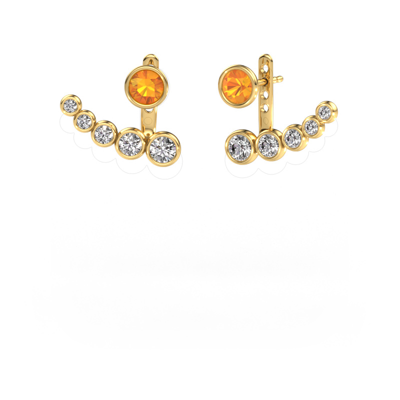 Bild von Ohrringe Wendy 585 Gold Citrin 5 mm