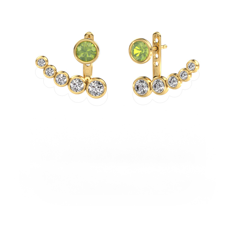 Image of Earrings Wendy 585 gold Peridot 5 mm