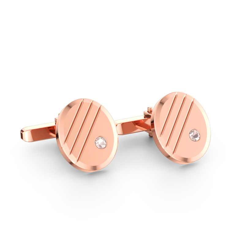 Immagine di Gemelli Wesley 585 oro rosa Morganite champagne 2.7 mm