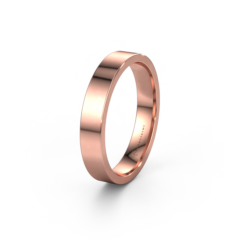 Image of Wedding ring WH0100M14AP 585 rose gold ±0.16x0.07 in