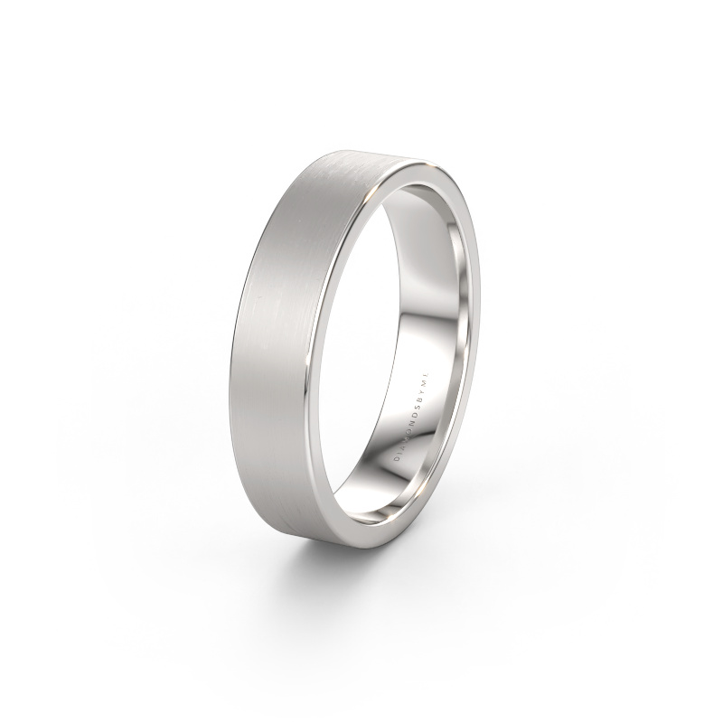 Image of Wedding ring WH0100M15AM 585 white gold ±5 x 1.7 mm