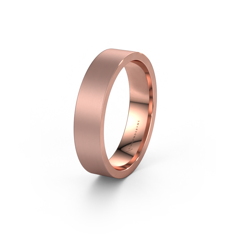 Image of Wedding ring WH0100M15XM 585 rose gold ±0.20x0.06 in
