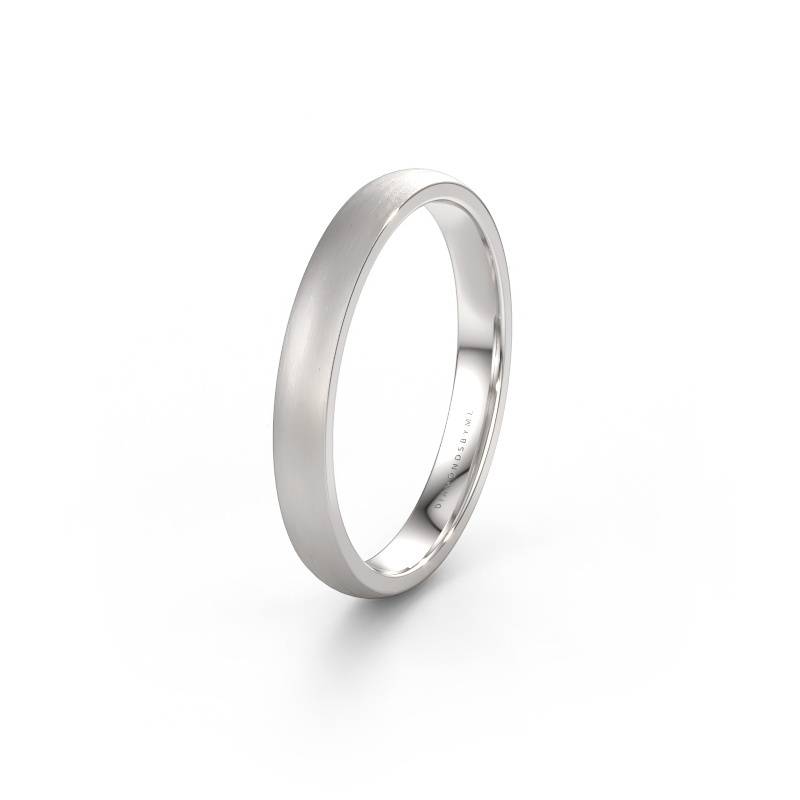 Image of Wedding ring WH0100M23AM 585 white gold ±3 x 1.7 mm