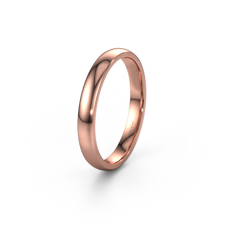 Image of Wedding ring WH0100M23XP 585 rose gold ±0.12x0.05 in