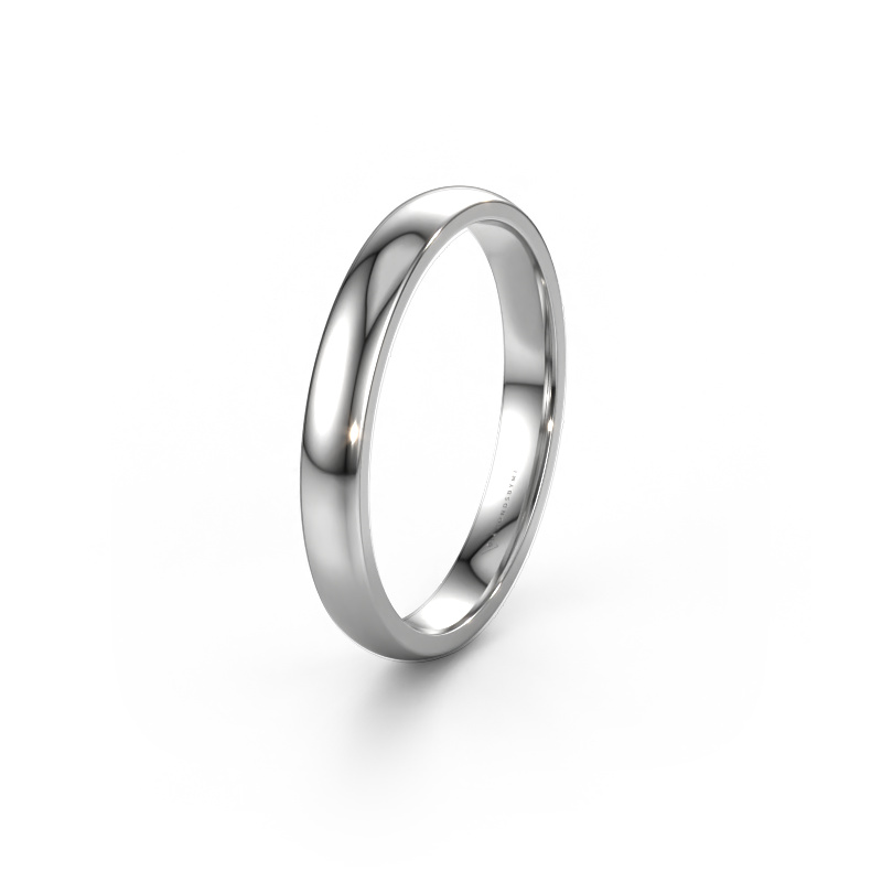 Image of Wedding ring WH0100M23XP 585 white gold ±3x1.4 mm