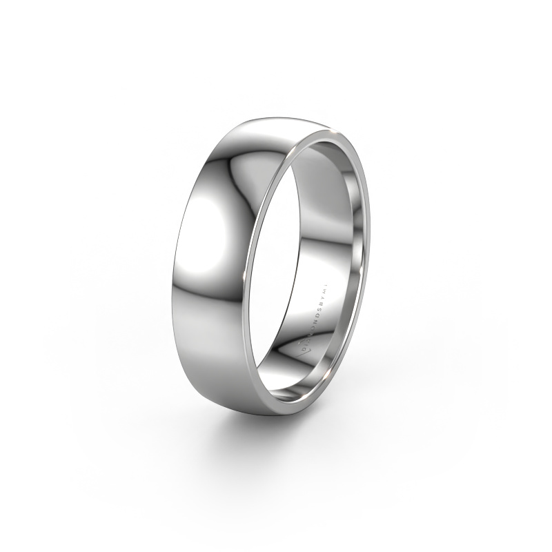 Image of Wedding ring WH0100M26AP 585 white gold ±0.24x0.07 in