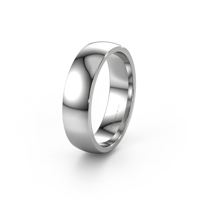Image of Wedding ring WH0100M26BP 585 white gold ±6x2 mm
