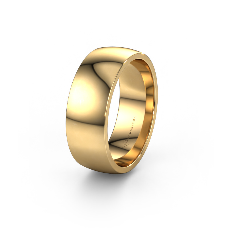 Image of Wedding ring WH0100M28BP 585 gold ±8x2 mm