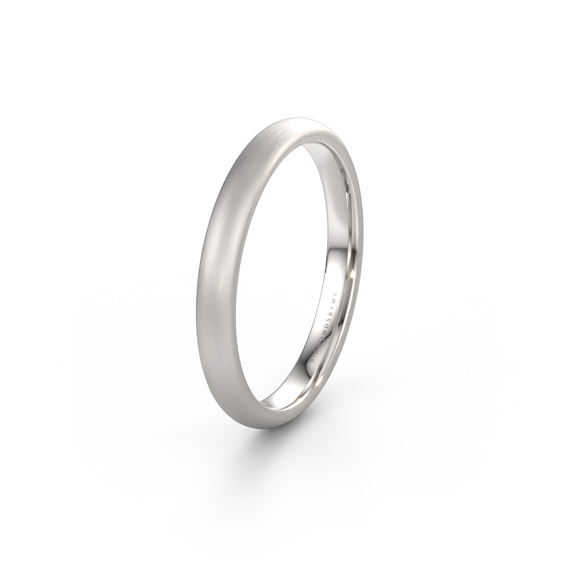 Image of Wedding ring WH0100M33BM 585 white gold ±3 x 2 mm
