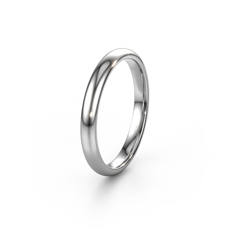 Image of Wedding ring WH0100M33BP 585 white gold ±0.12x0.08 in