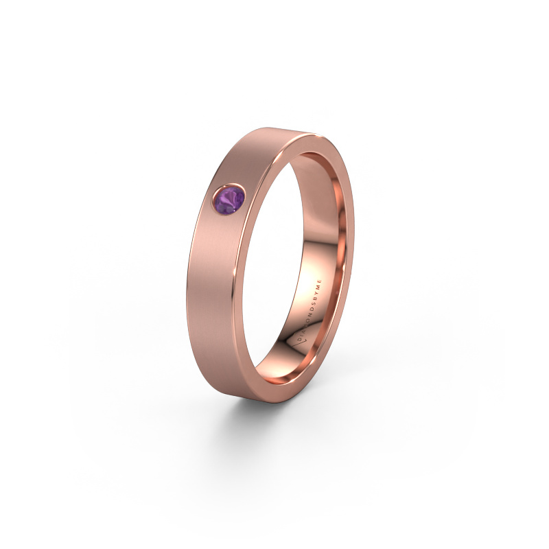 Bild von Ehering WH0101L14AM 585 Roségold ±4x1.7 mm Amethyst