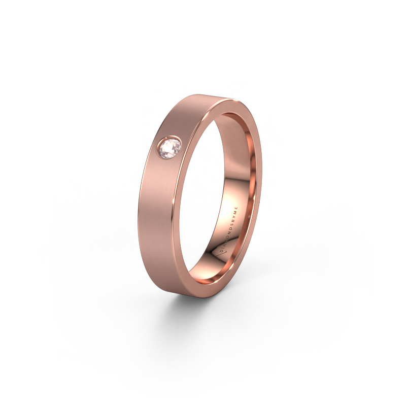 Bild von Ehering WH0101L14AM 585 Roségold ±4x1.7 mm Morganit Champagner