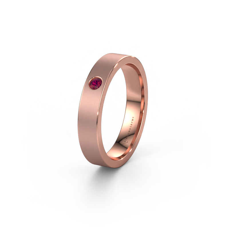 Bild von Ehering WH0101L14AM 585 Roségold ±4x1.7 mm Rhodolit