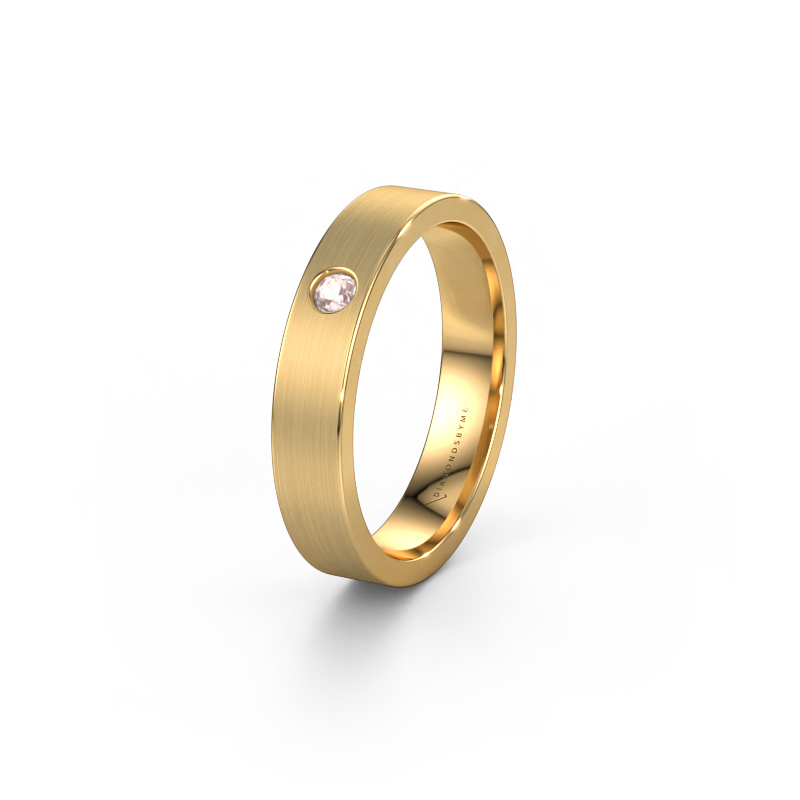 Bild von Ehering WH0101L14AM 585 Gold ±4x1.7 mm Morganit Champagner