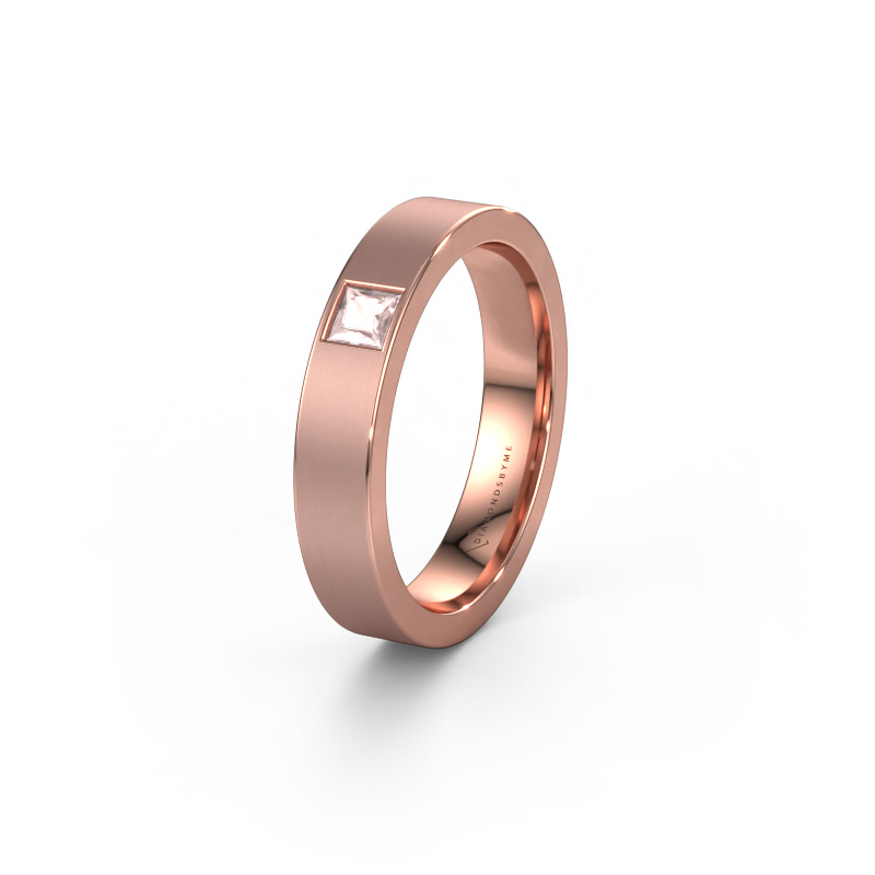 Image of Friendship ring WH0101L14BMSQ 585 rose gold ±0.16x0.08 in Morganite champagne