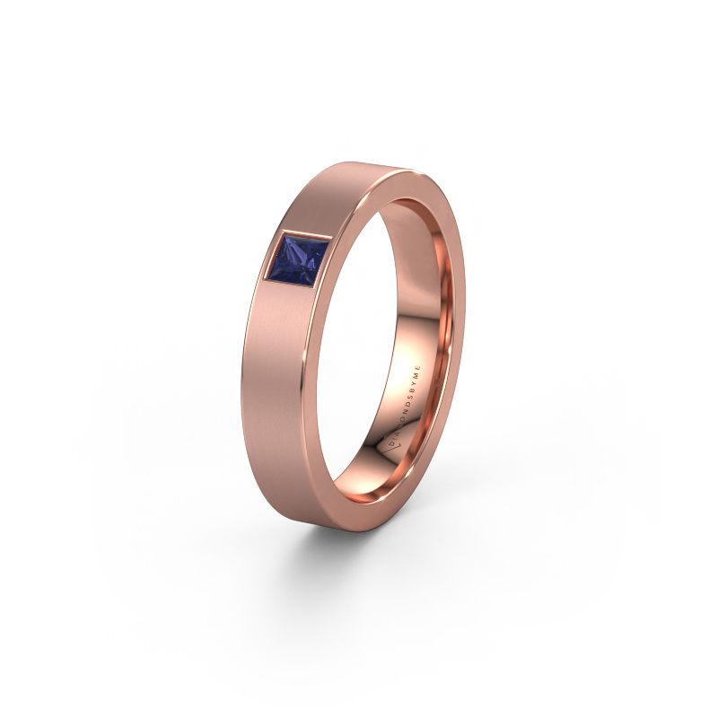 Image of Friendship ring WH0101L14BMSQ 585 rose gold ±0.16x0.08 in Sapphire