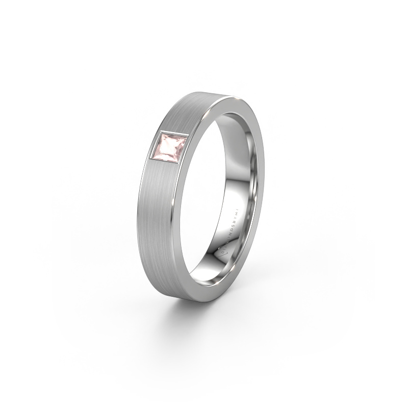 Bild von Freundschaftsring WH0101L14BMSQ 585 Weißgold ±4x2 mm Morganit Champagner