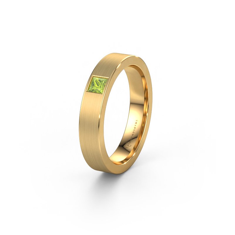 Image de Bague d'amitié WH0101L14BMSQ 585 or jaune ±4x2 mm Péridot
