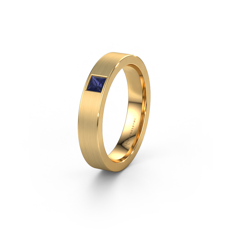 Image of Friendship ring WH0101L14BMSQ 585 gold ±0.16x0.08 in Sapphire