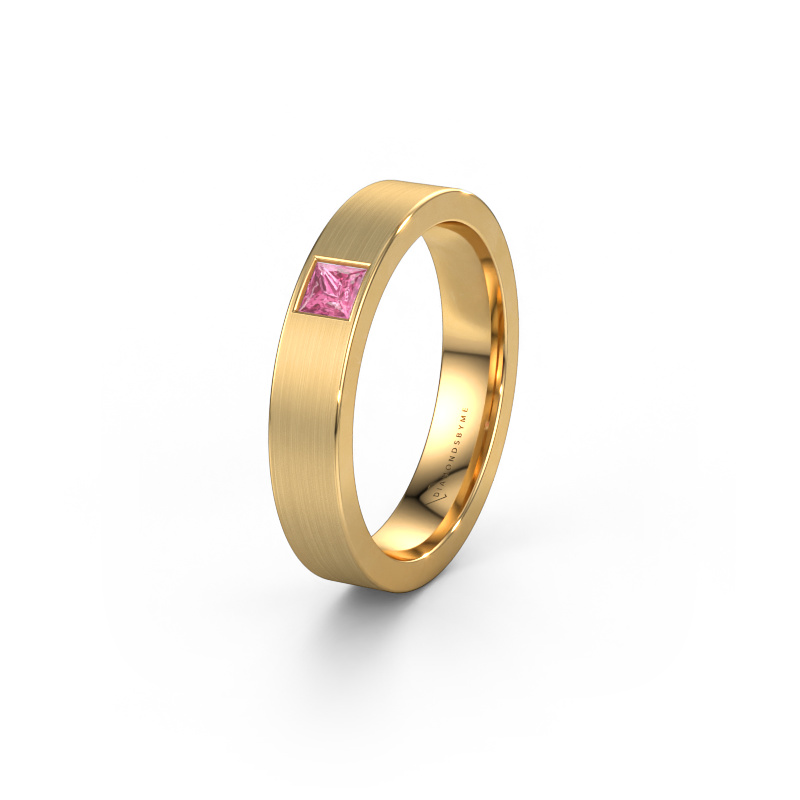 Bild von Freundschaftsring WH0101L14BMSQ 585 Gold ±4x2 mm Pink Saphir