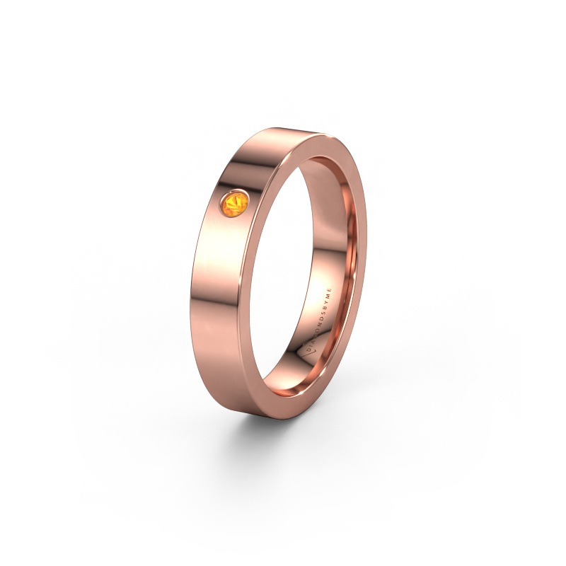 Bild von Ehering WH0101L14BP 585 Roségold ±4x2 mm Citrin