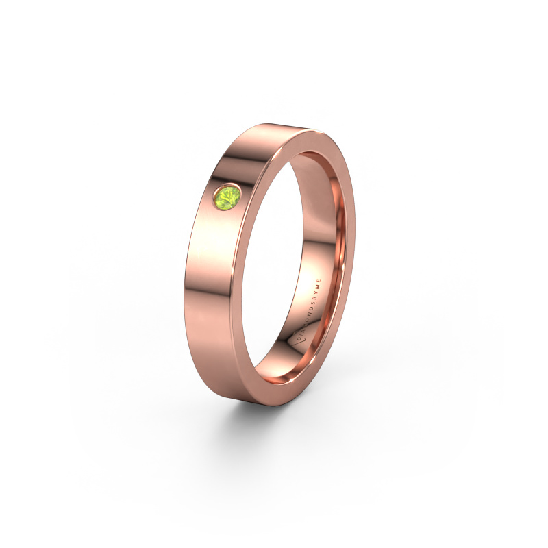 Bild von Ehering WH0101L14BP 585 Roségold ±4x2 mm Peridot