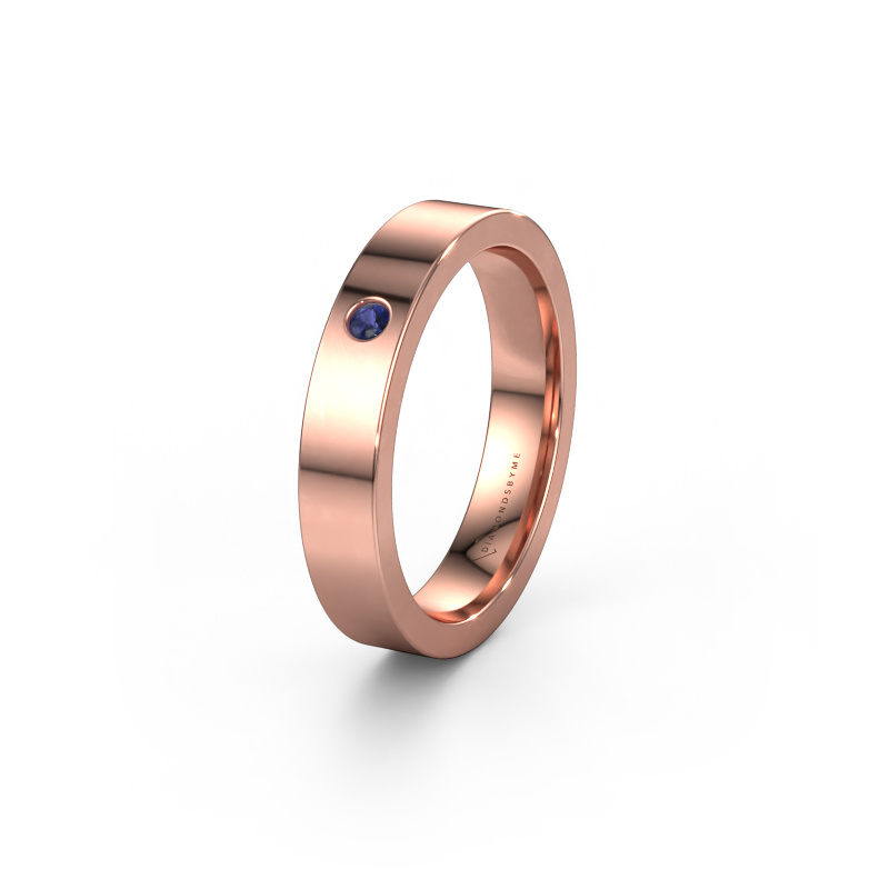 Image of Weddings ring WH0101L14BP 585 rose gold ±0.16x0.08 in Sapphire
