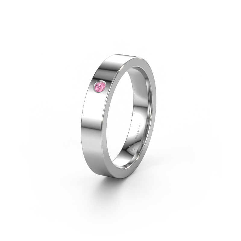 Bild von Ehering WH0101L14BP 950 Platin ±4x2 mm Pink Saphir