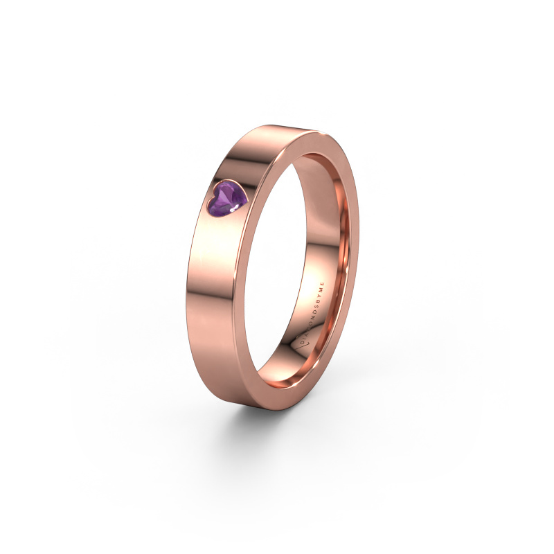 Bild von Ehering WH0101L14BPHRT 585 Roségold ±4x2 mm Amethyst