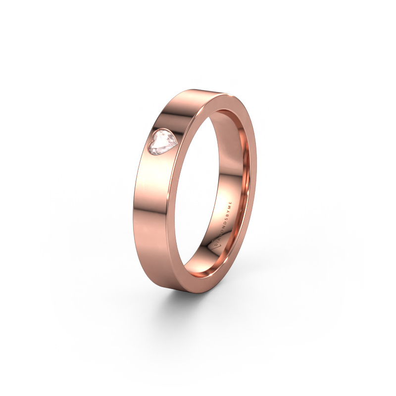 Bild von Ehering WH0101L14BPHRT 585 Roségold ±4x2 mm Morganit Champagner