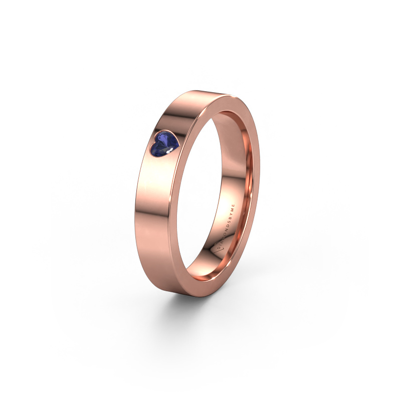 Image of Wedding ring WH0101L14BPHRT 585 rose gold ±0.16x0.08 in Sapphire