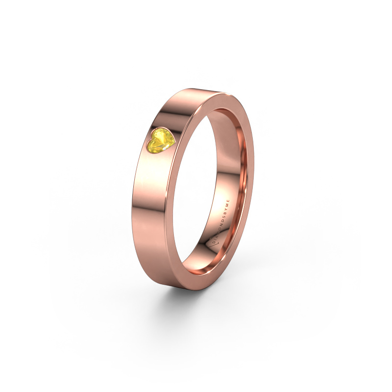 Image de Alliance WH0101L14BPHRT 585 or rose ±4x2 mm Saphir jaune