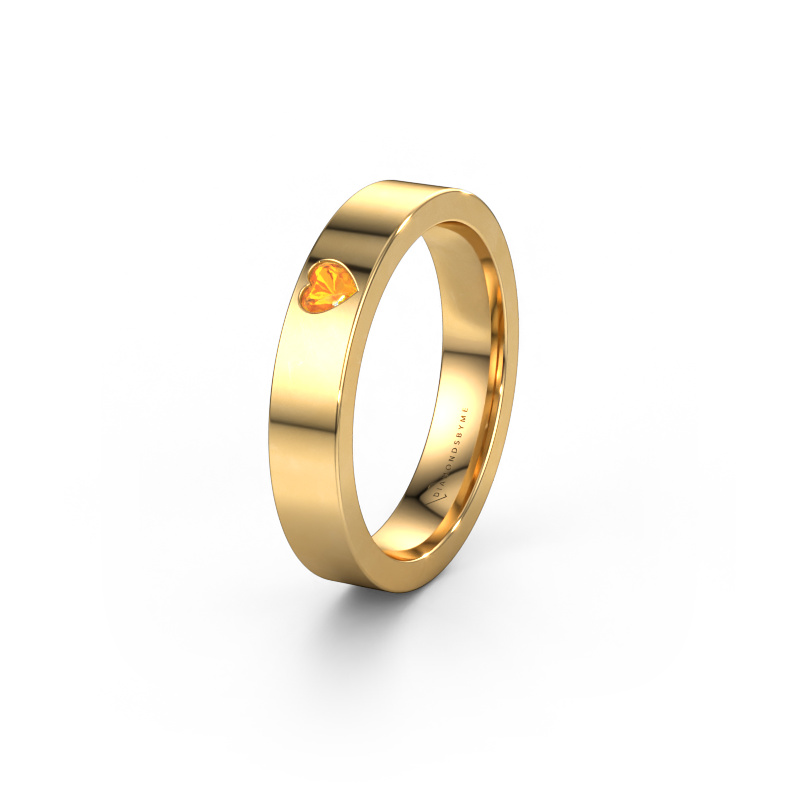 Bild von Ehering WH0101L14BPHRT 585 Gold ±4x2 mm Citrin