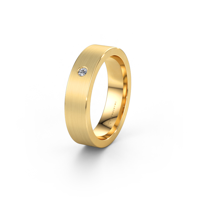 Afbeelding van Trouwring WH0101L15BM 585 goud ±5 x 2 mm Diamant