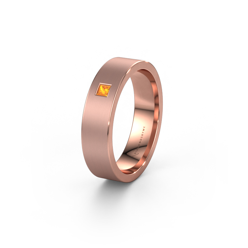 Bild von Ehering WH0101L15BMSQ 585 Roségold ±5x2 mm Citrin
