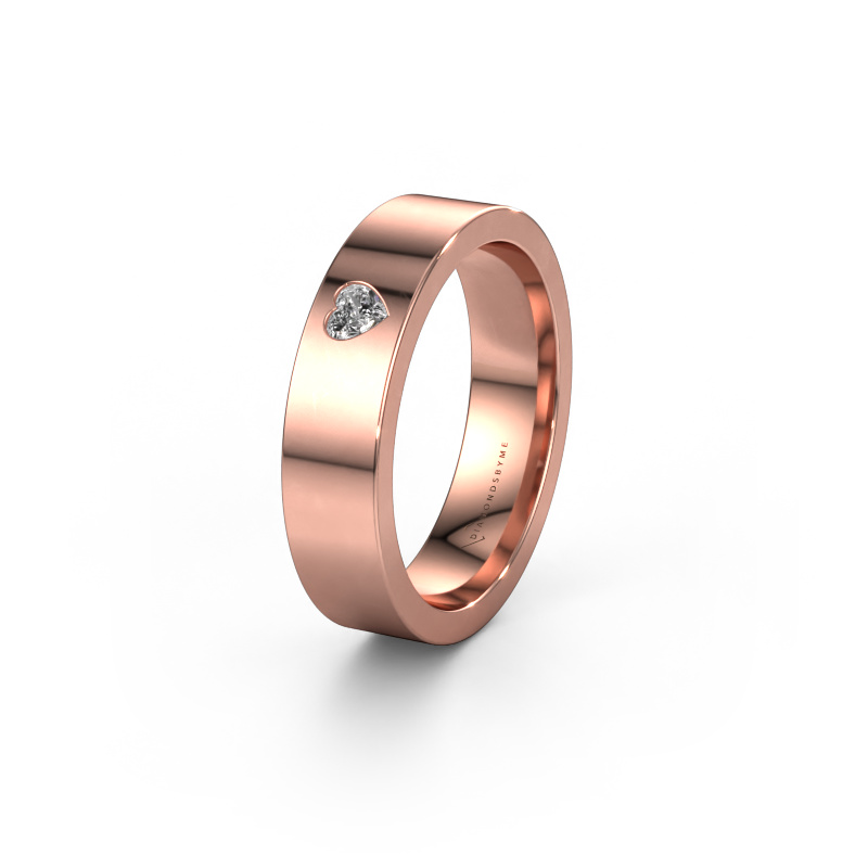 Image of Wedding ring WH0101L15BPHRT 585 rose gold ±0.20x0.08 in Diamond