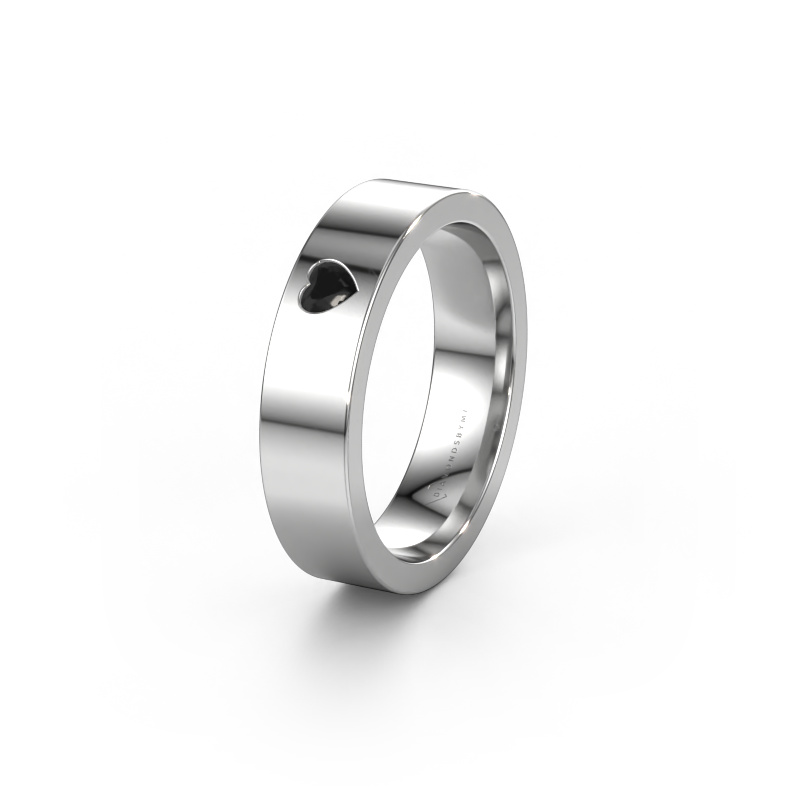 Image of Wedding ring WH0101L15BPHRT 950 platinum ±0.20x0.08 in Black diamond