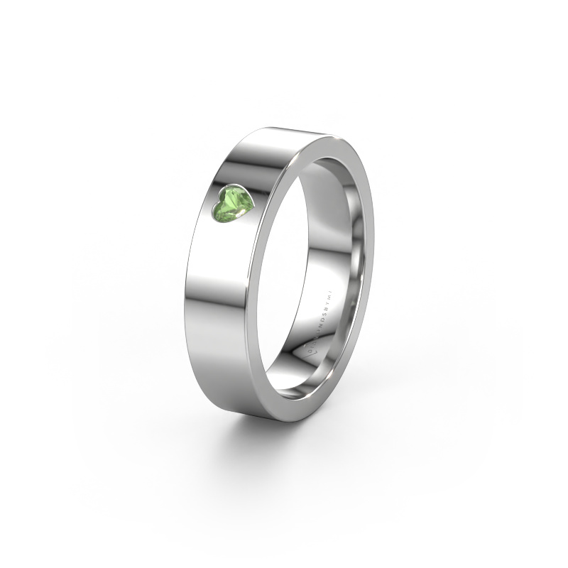 Image of Wedding ring WH0101L15BPHRT 585 white gold ±0.20x0.08 in Tourmaline green