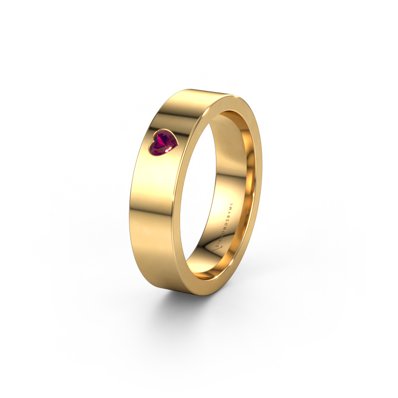 Bild von Ehering WH0101L15BPHRT 585 Gold ±5x2 mm Rhodolit