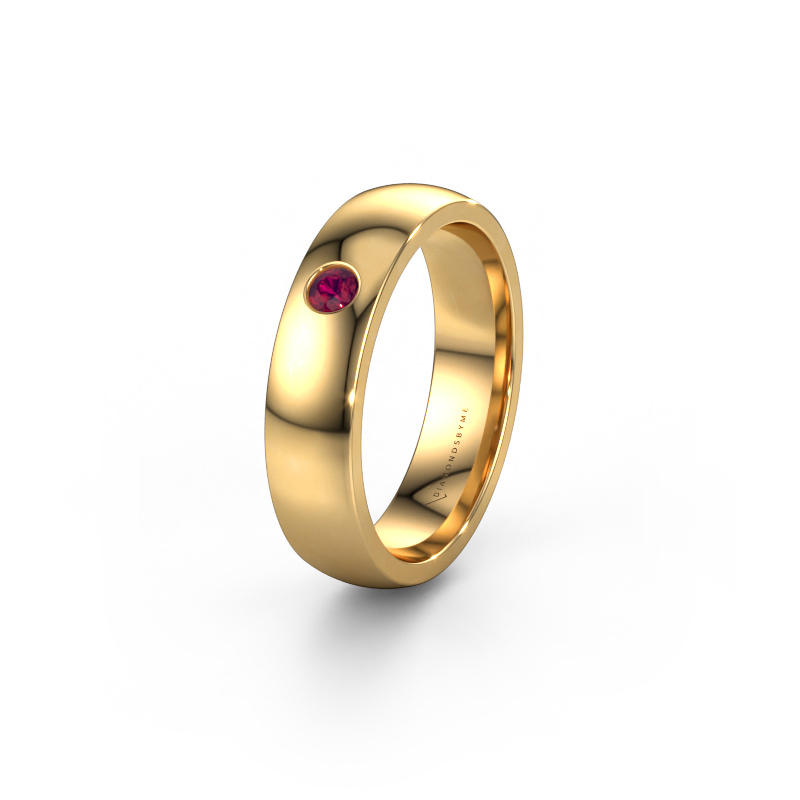 Bild von Ehering WH0101L25BP 585 Gold ±5x2 mm Rhodolit