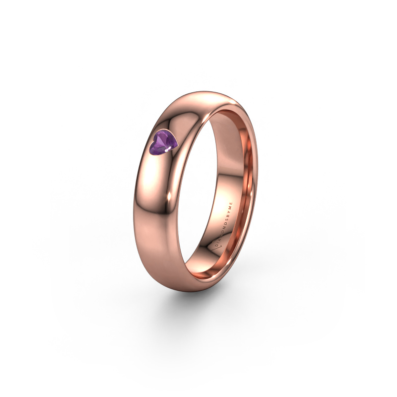 Bild von Freundschaftsring WH0101L35BPHRT 585 Roségold ±5x2 mm Amethyst