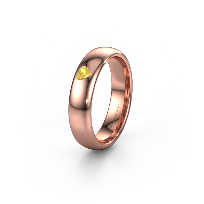 Image de Bague d'amitié WH0101L35BPHRT 585 or rose ±5x2 mm Saphir jaune