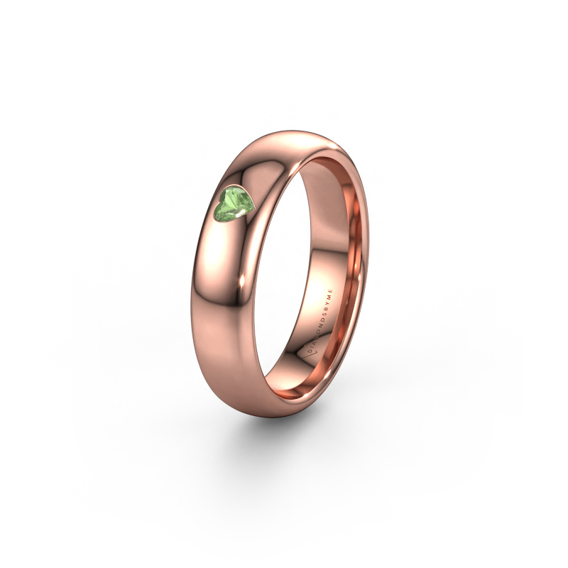 Image de Bague d'amitié WH0101L35BPHRT 585 or rose ±5x2 mm Vert tourmaline