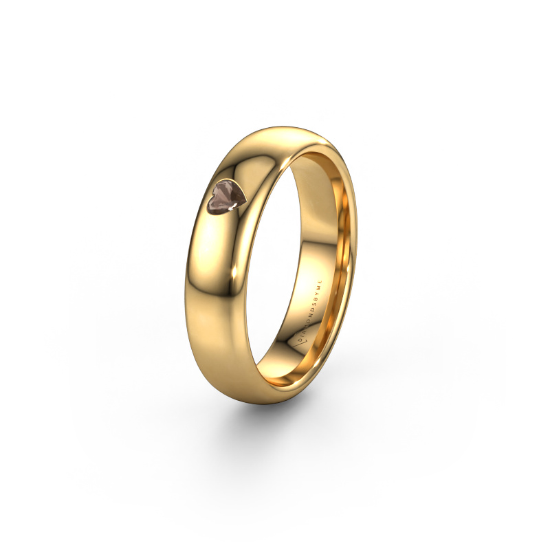 Image de Bague d'amitié WH0101L35BPHRT 585 or jaune ±5x2 mm Quartz fumé